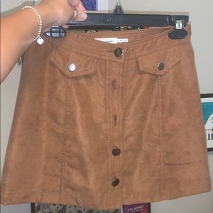 Brown mini skirt!